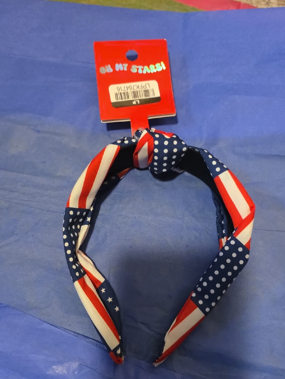 Kids' Patriotic Blue & Red Knot Headband